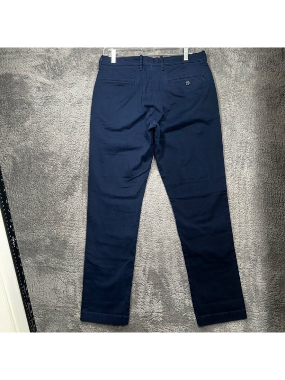 J.Crew Stretch Chino Pants Mens 31x32 Navy Blue Slim Straight Cotton Twill - Picture 6 of 9